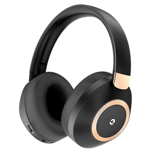 EAORUL Auriculares con cancelación activa de ruido, auriculares inalámbricos Bluetooth con tiempo de reproducción 100H, auriculares Bluetooth con micrófono, auriculares inalámbricos sobre la oreja con