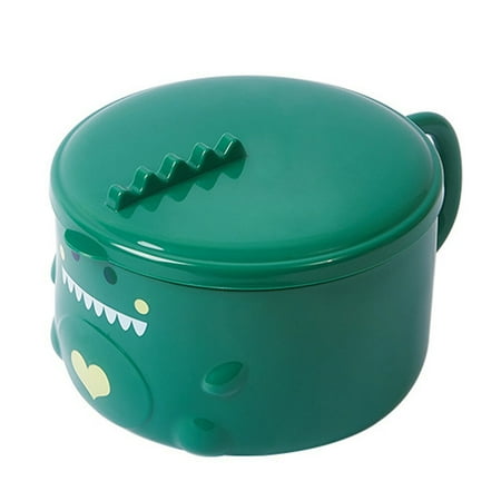

1Pc Stainless Steel Dinosaur Pattern Noodle Bowl with Lid Kitchen Food Bowl