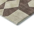thumbnail image 3 of Addison Rugs Mayfield Premium Machine Washable Transitional Geometric Brown Round Rug, 8' x 8', 3 of 6