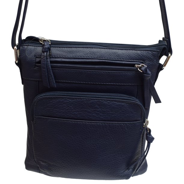 Women's Premium Genuine Leather Organizer Purse Ladies Crossbody