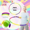 thumbnail image 3 of 16 Pcs Toy Color Hoop for Kids, Detachable Adjustable Light Weight Plastic Colored Hoops Toy Circles for Party Games, Dance, Dog Agility, 3 of 6
