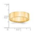 thumbnail image 3 of Primal Gold 14 Karat Yellow Gold 6mm Lightweight Flat Band Size 12.5, 3 of 4