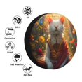 thumbnail image 4 of Balery Sunshine Flower Meditating Cat Cubiertas para Neumáticos - Protector Resistente para Neumáticos de Camioneta, SUV, Remolque, Camper y RV-14 inch, 4 of 6