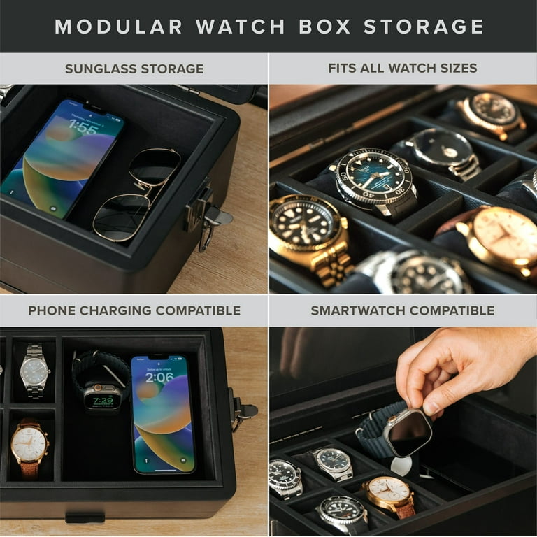 10 Slot Military Watch Box