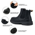 thumbnail image 3 of Ecetana Men's Work Boots Waterproof Wear-Resistant Steel Toe Safety Protective Shoes, 3 of 6
