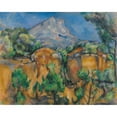 thumbnail image 3 of Paul Cézanne 18x15 Black Modern Framed Museum Art Print Titled - The Sainte-Victoire Mountain View of the Bibemus Career (circa 1897), 3 of 5
