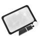thumbnail image 2 of 5X large magnifying glass, square handheld folding magnifying glass, 48 LED warm and cold lights, suitable for the elderly to read newspapers and book, 2 of 3