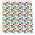 thumbnail image 3 of Ambesonne Vintage Shower Curtain, Polka Dots with Stripes, 69"Wx84"L, Multicolor, 3 of 3
