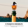 thumbnail image 4 of Tapón para botella de vino con forma de sombrero de bruja y calabaza, bonito sellador decorativo de resina para Halloween, 4 of 6