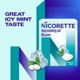 thumbnail image 5 of Nicorette Nicotine Gum, Stop Smoking Aids, 2 Mg, White Ice Mint, 160 Count, 5 of 14
