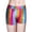 Multicolor, variant on DAETIROS SparkleShine Girls Metallic Rainbow Gradient High Waist Dance Gymnastics Shorts 3" Inseam PU Faux Leather Multicolor,Size 3 T