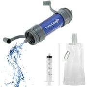 Outdoor Water Filtration System Water Filter Straw Purifier with Drinking Pouch for Emergency Pre