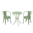 thumbnail image 2 of Lucca Outdoor 3 Piece Iron Bistro Set, Matte Green, 2 of 15