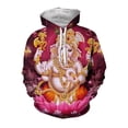 thumbnail image 3 of Nueva sudadera con capucha con gráficos 3D del dios mono indio Hanuman para hombres y mujeres, ropa con estampado de figura de mito hindú, sudadera con capucha de diseñador superior, 3 of 5