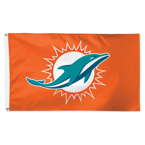 WinCraft Miami Dolphins One-Sided 3' x 5' Deluxe Flag