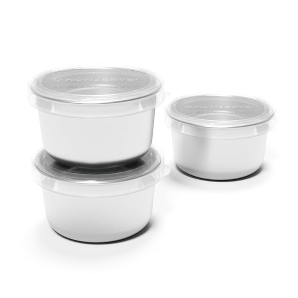 Contenedores de comida U Konserve de acero inoxidable, juego de 3 (90 ml)