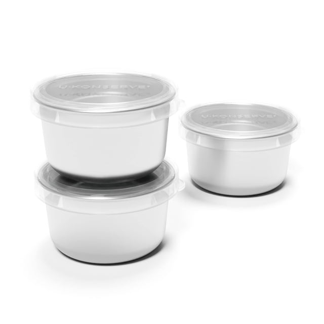 Contenedores de comida U Konserve de acero inoxidable, juego de 3 (90 ml)