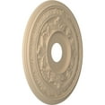 thumbnail image 2 of Ekena Millwork 19"OD x 3 1/2"ID x 1"P Baltimore Thermoformed PVC Ceiling Medallion (Fits Canopies up to 7 3/4"), UltraCover Satin Smokey Beige, 2 of 5
