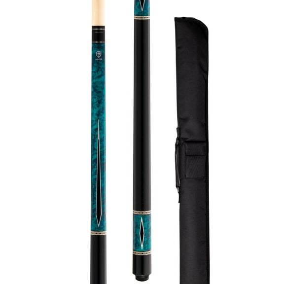 McDermott Lucky L55 Pool Billiard Cue with 1x1 Soft Case, 19 oz.
