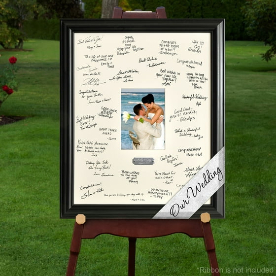 Personalized Wedding Signature Frame Com