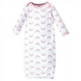 thumbnail image 4 of Luvable Friends Baby Girl Cotton Long-Sleeve Gowns 3pk, Girl Clouds, 0-6 Months, 4 of 4