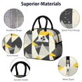 thumbnail image 4 of Obrewu Modern Art Geometric Lunch Bag for Adult, Insulated, Leakproof, Oxford Cloth, 4 of 7