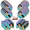 Disney Aladdin Princess Jasmine Birthday Party Supplies Bundle Pack for 16 Guests (Plus Party Planning Checklist by Mikes Super Store)
