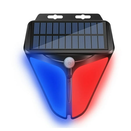 

DTOWER Solar Alarm Light Waterproof Solar Warning Lamp Light Outdoor Security for Orchard Pasture Fishing Pond