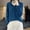 Blue, variant on FDGIU Women's V Neck Cable Knit Sweater, Rib Hem Long Sleeve Loose Fit Pullover Tops Casual Knit Blouses