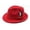 Red, variant on Men's Vintage Fedora Hat with Feather Detail, Oktoberfest German Festival Hat, 8 Colors, One Size