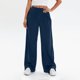 thumbnail image 1 of HongQid Wide Leg Yoga Pants for Women Casual Loose Cozy Sweatpants High Waisted Lounge Pajama Flowy Pants With Pockets, 1 of 4