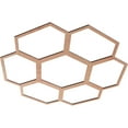 thumbnail image 2 of Ekena Millwork 28"OD x 9 7/8"ID x 3/8"T Florin Wood Fretwork Pierced Ceiling Medallion, Cherry, 2 of 3