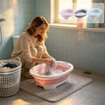 thumbnail image 6 of Collapsible Laundry Basket, Portable Washing Tub for Travel and Home, Space Saving Collapsible Plastic Basin for Hand Wash Clothes, Camping, 6 of 8