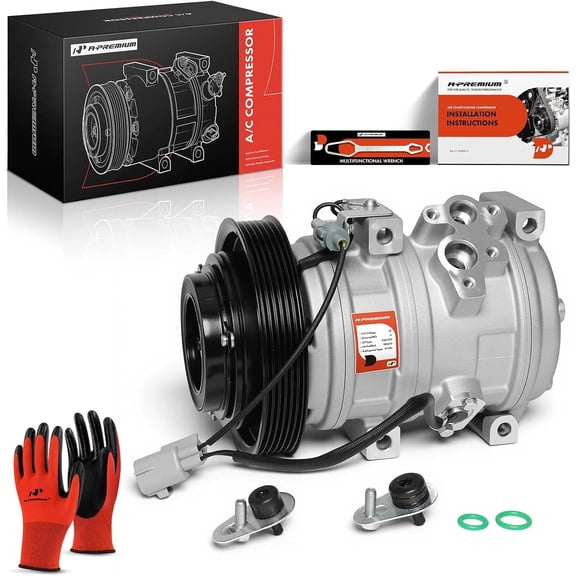 A-Premium Air Conditioner AC Compressor with Clutch Compatible with Toyota Celica 1.8L 2000-2005