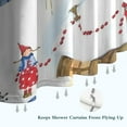 thumbnail image 6 of White Christmas Gnome Pattern Shower Curtain 36"x72" ,Bathroom Decorative Shower Curtains Set with 12 Hooks,Modern Waterproof Washable Shower Curtain, 6 of 6