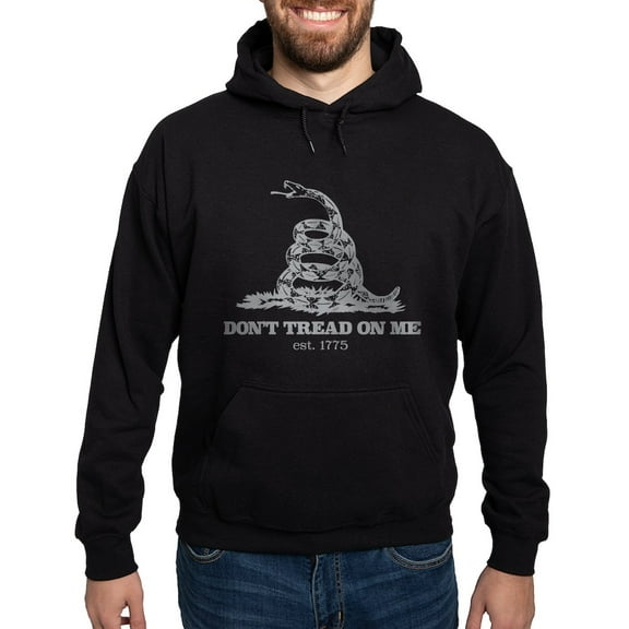 CafePress - Don't Tread On Me Hoodie (Dark) - Pullover Hoodie, Classic, Comfortable Hooded Sweatshirt