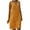 Yellow, variant on IROINNID Knee-Length Dress For Women Solid Color Fashion Casual Plus Size Vest Linen Dress Sleeveless V-Neck Sundress