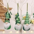 thumbnail image 2 of St. Patrick's Day Gnomes Doll Hanging Decorations for Tree,Handmade Swedish Tomte Gnome Plush Doll Hanging Ornament for Patrick's Day Christmas Party Home Decoration, 2 of 5