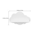 thumbnail image 4 of MasteelfCA Wooden Cloud Shelf Floating Shelves Wall Mounted Punch Free for Kids Bedroom Bathroom Kitchen Office Storage Display Organization Rack ( White ), 4 of 9