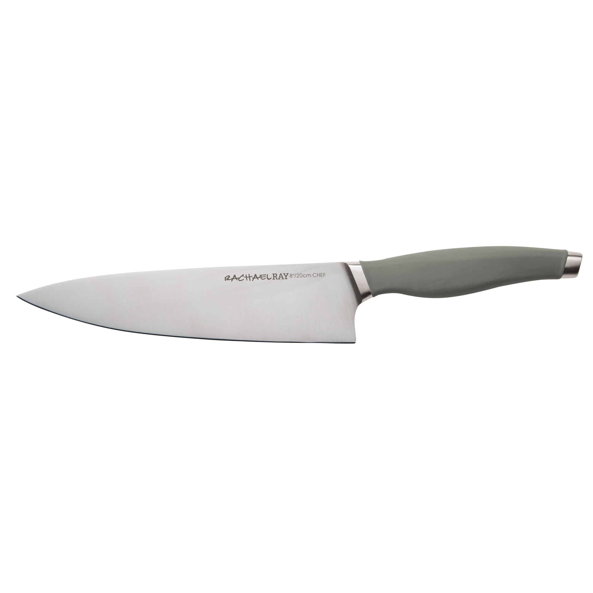 Rachael Ray Cutlery Japanese Stainless Steel Chef Knife Set, Gray, 3-Piece