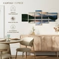 thumbnail image 4 of Elephant Stock Mount Hood Panorama Wall Art - Horizontal Multi Panel Canvas - Living Room Wall Decor - Nature Multi Panel - White And Blue Decor - 29" x 12", 4 of 4