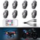 thumbnail image 1 of Luces estroboscópicas LED inalámbricas Asunder, 8 piezas con control remoto, 1 of 7
