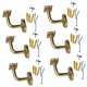 thumbnail image 1 of 6 piezas de soporte de barandilla para escaleras, soportes para pasamanos, pasamanos para pasillos, exteriores e interiores, pasamanos versátiles para 6 cm x 6 cm, 1 of 8