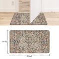 thumbnail image 6 of Boho Light Brown Vintage Country Patterned Carpet Welcome Door Mat Decorative Doormat Farmhouse Low-Profile Floor Rug Switch Mat for Home Indoor Outdoor Decorations 17 X 30 Inch, 6 of 6