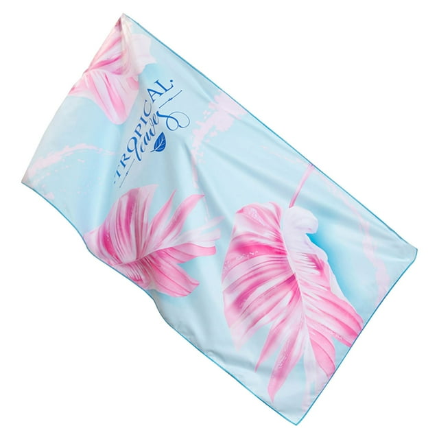 Double-Sided Velvet Microfiber Beach Towel - Quick-Drying Printed, Soft Absorbent, Durable, No Lint Issues, Suitable for Swimming/Beach, Luxury Feel