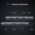 thumbnail image 2 of Hub USB C UGREEN Revodok Pro 109 9 en 1 con 4K HDMI 100 W PD, 2 of 8