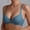 #0471-Blue, variant on Women's Wireframe Demi Cup Contour Bra, Lightly Lined Elastic Fit, Breathable Everyday , Versatile Basic Underwear for Relaxed Lifestyle Gift