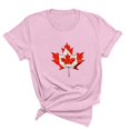 thumbnail image 3 of FAIWAD T-Shirt d'Été pour Femmes Fête du Canada Léger à Manches Courtes Col Rond T-Shirts Hauts Imprimé Graphique Blouses de Détente Basiques, 3 of 3