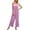 Pink, variant on IROINNID Sleeveless Jumpsuit For Women Full-Length Fashion Summer Comfortable Casual Belt Sling Jumpsuit