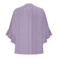 thumbnail image 5 of BILIKEYU Women's V Neck Tie Button Hollow Fabric Breathable Short Sleeves, Women'S Tops, Short Sleeve Shirts For Women, Womens Short Sleeve Tops, 5 of 5